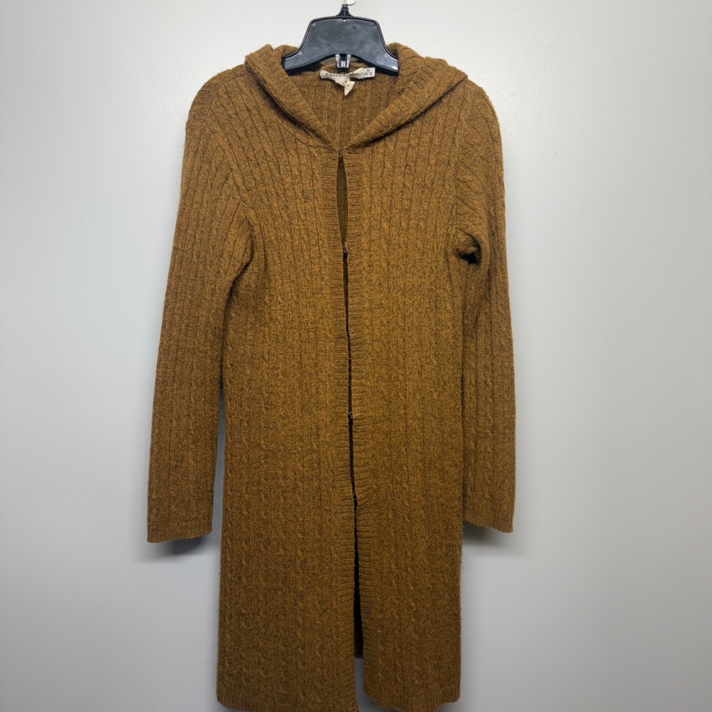 Bianca Nygard Cozy Brown Knit Hooded Women's Cardigan